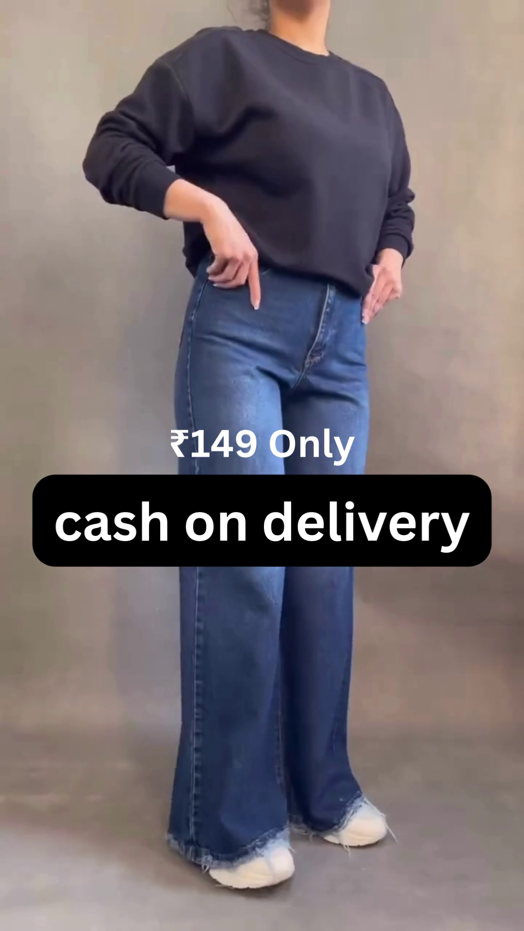 High-Waist Wide-Leg Jeans – Trendy Women’s Casual Wear