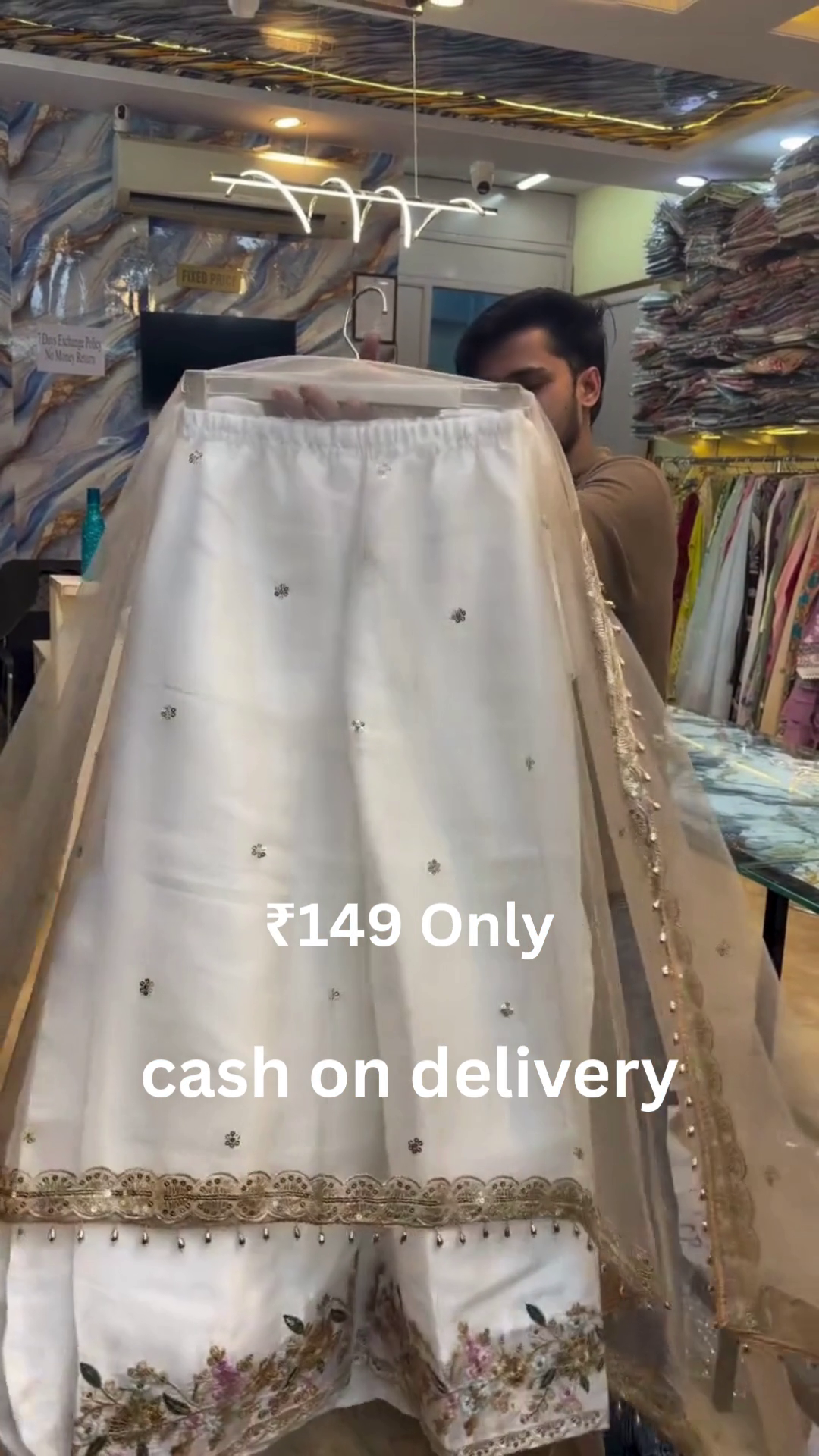 Elegant Embroidered Designer Suit – Festive Luxury