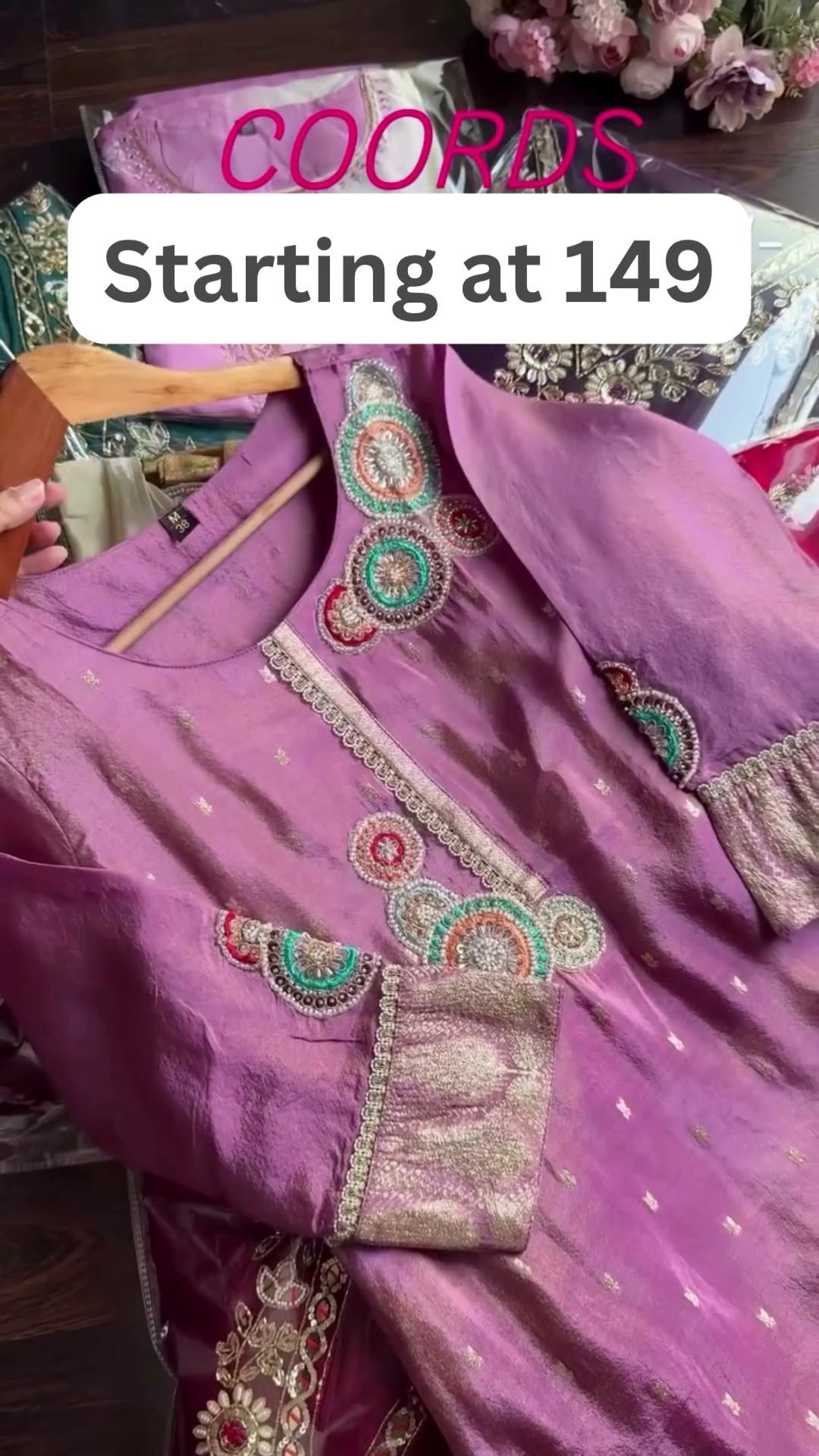 Designer Embroidered Co-ord Sets – Starting