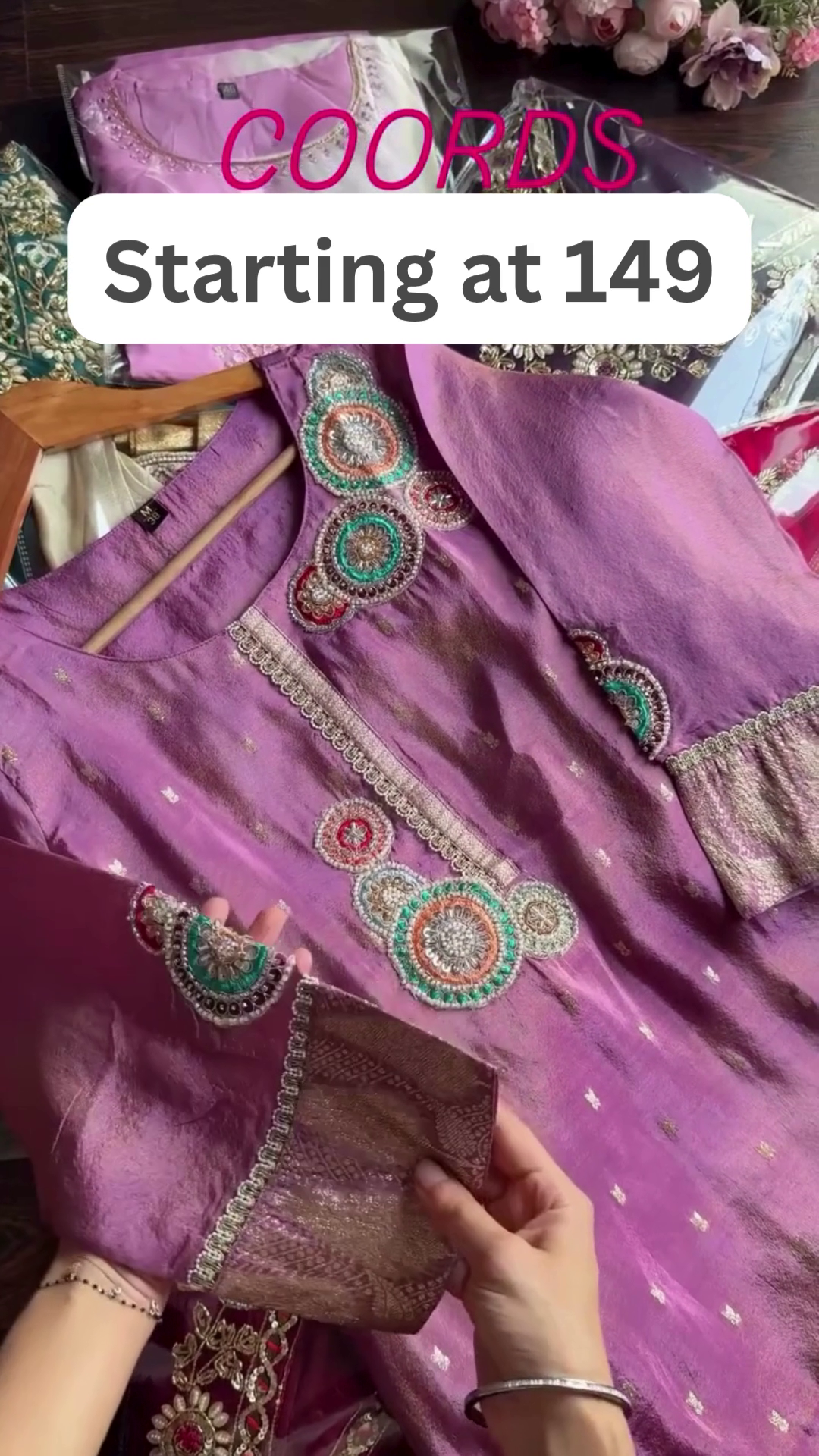 Designer Embroidered Co-ord Sets – Starting