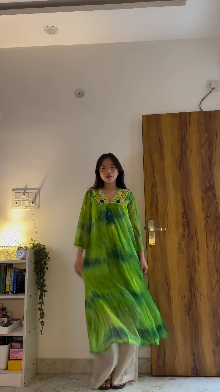 Elegant Blue Printed Kurta with White Palazzo – Effortless Everyday Grace