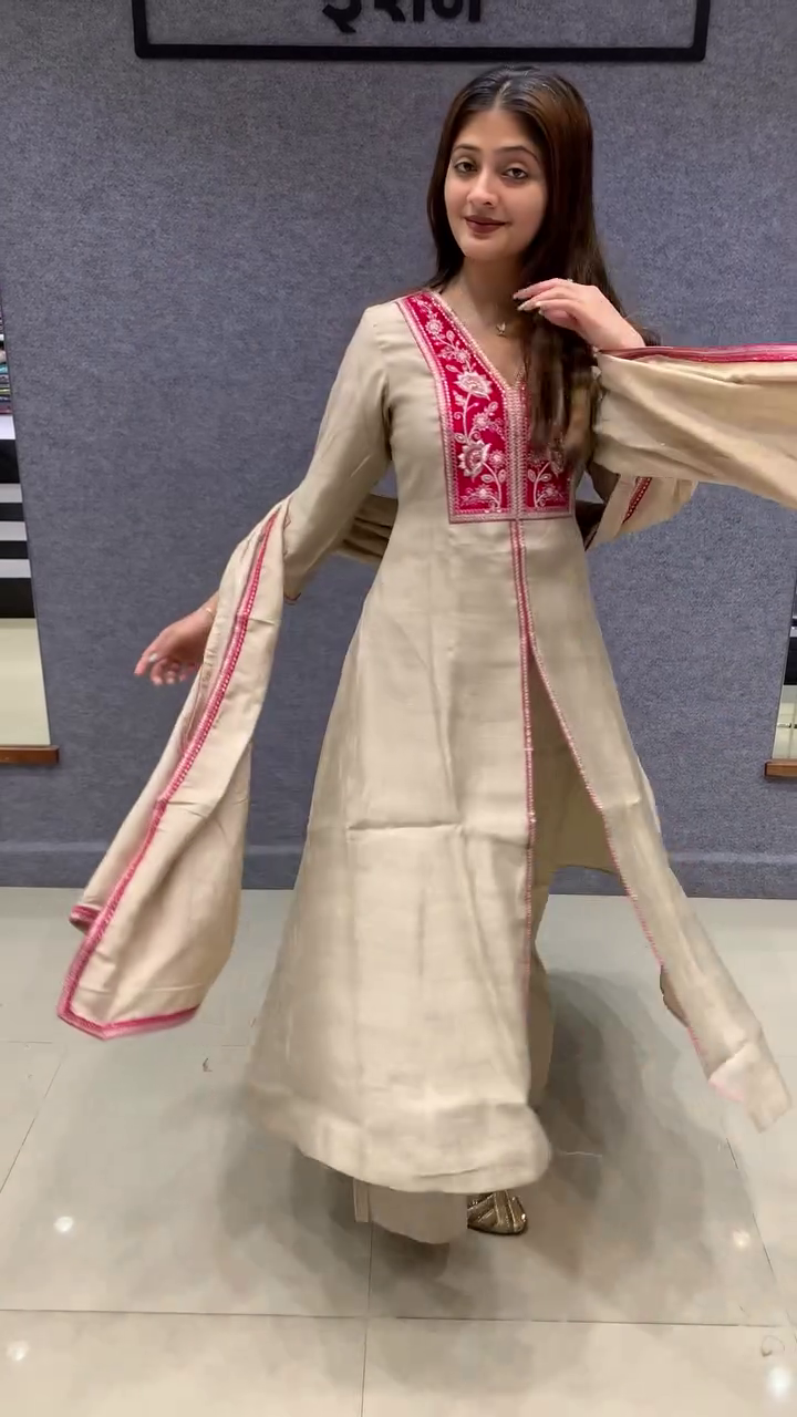 Blush Pink Embroidered Anarkali – Feminine Festive Delight