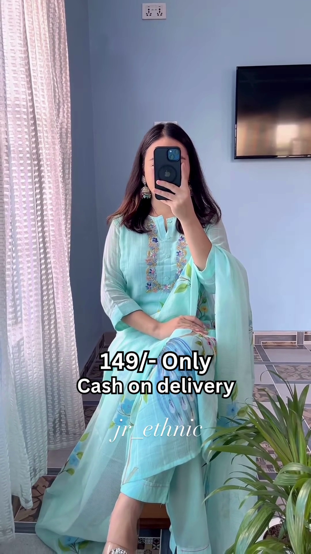 Peacock Printed Ethnic Suit 