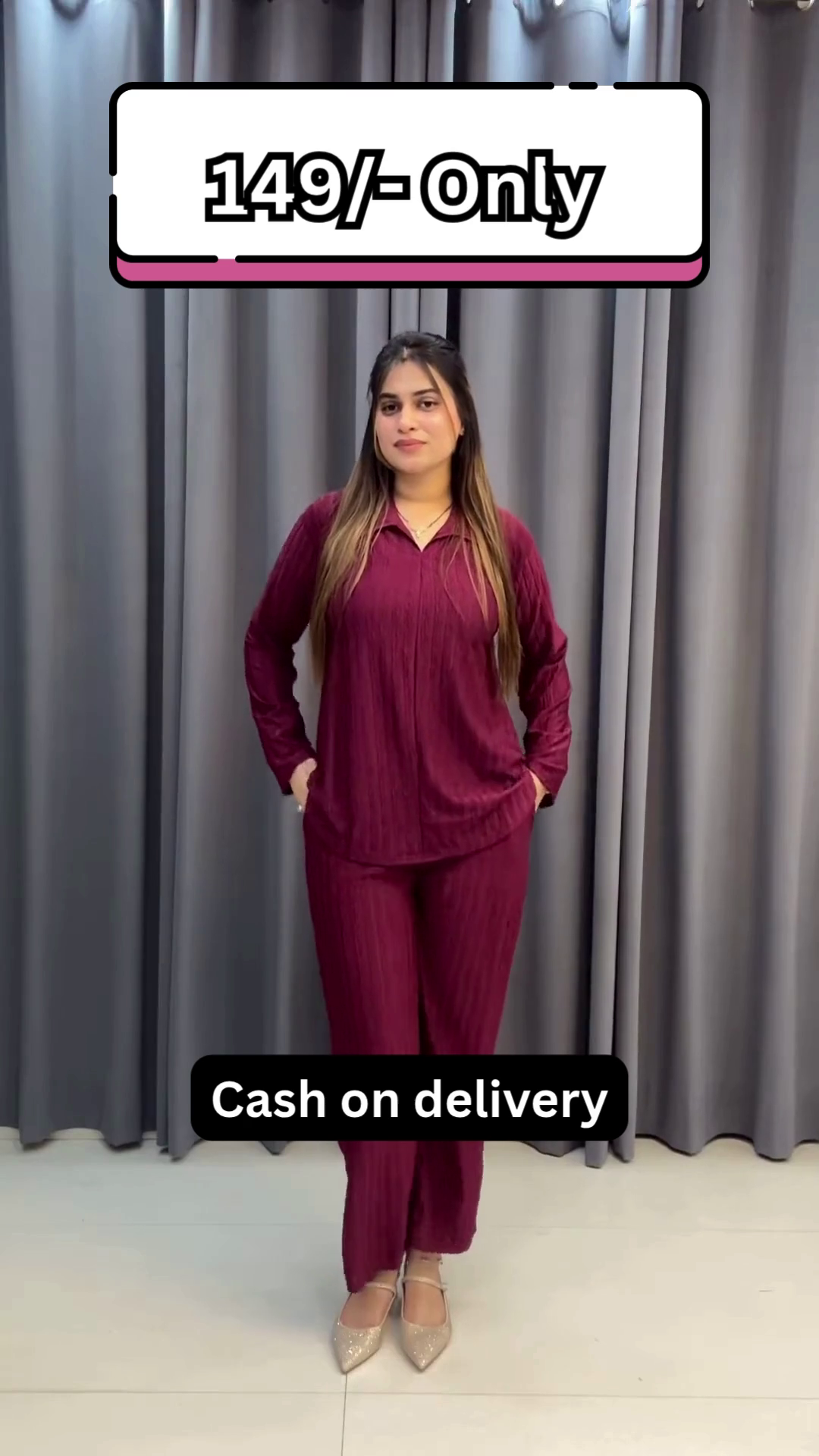 Classic Maroon Co-Ord Set