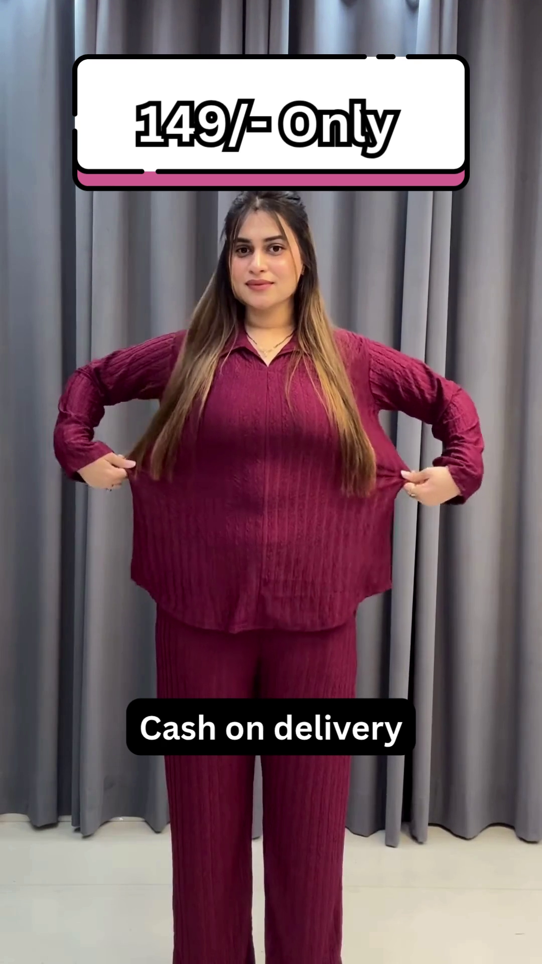 Classic Maroon Co-Ord Set