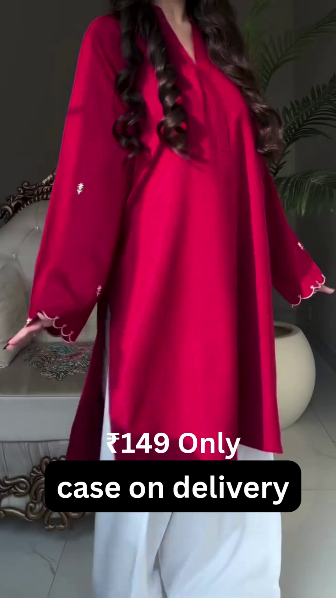 Classic Red Kurta – Simple, Stylish & Affordable