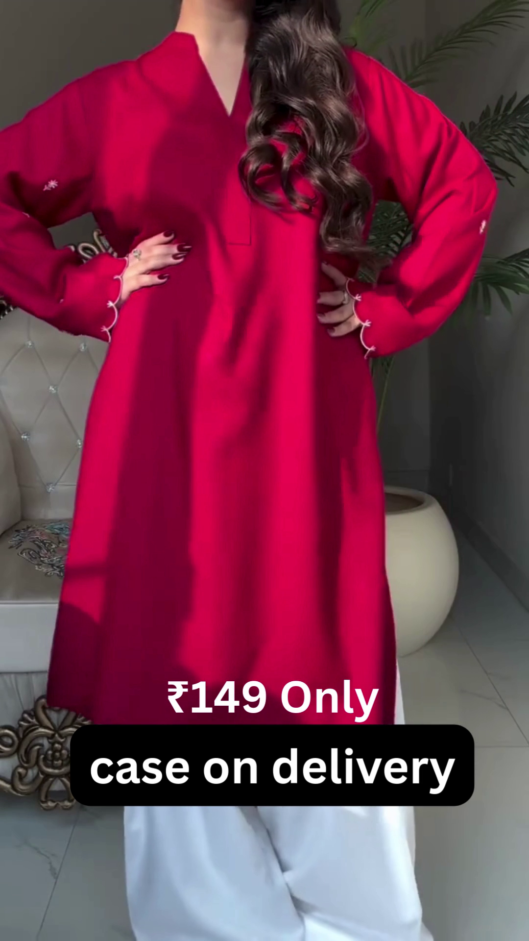 Classic Red Kurta – Simple, Stylish & Affordable