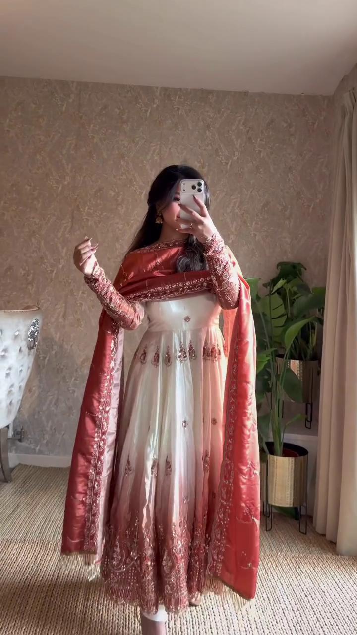 Royal Peach Anarkali Suit – A Perfect Festive Look