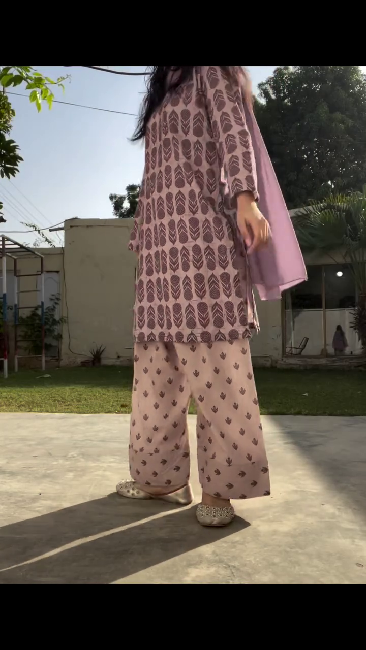 Stylish Printed Kurta Set with Pink Dupatta – Everyday Ethnic Charm