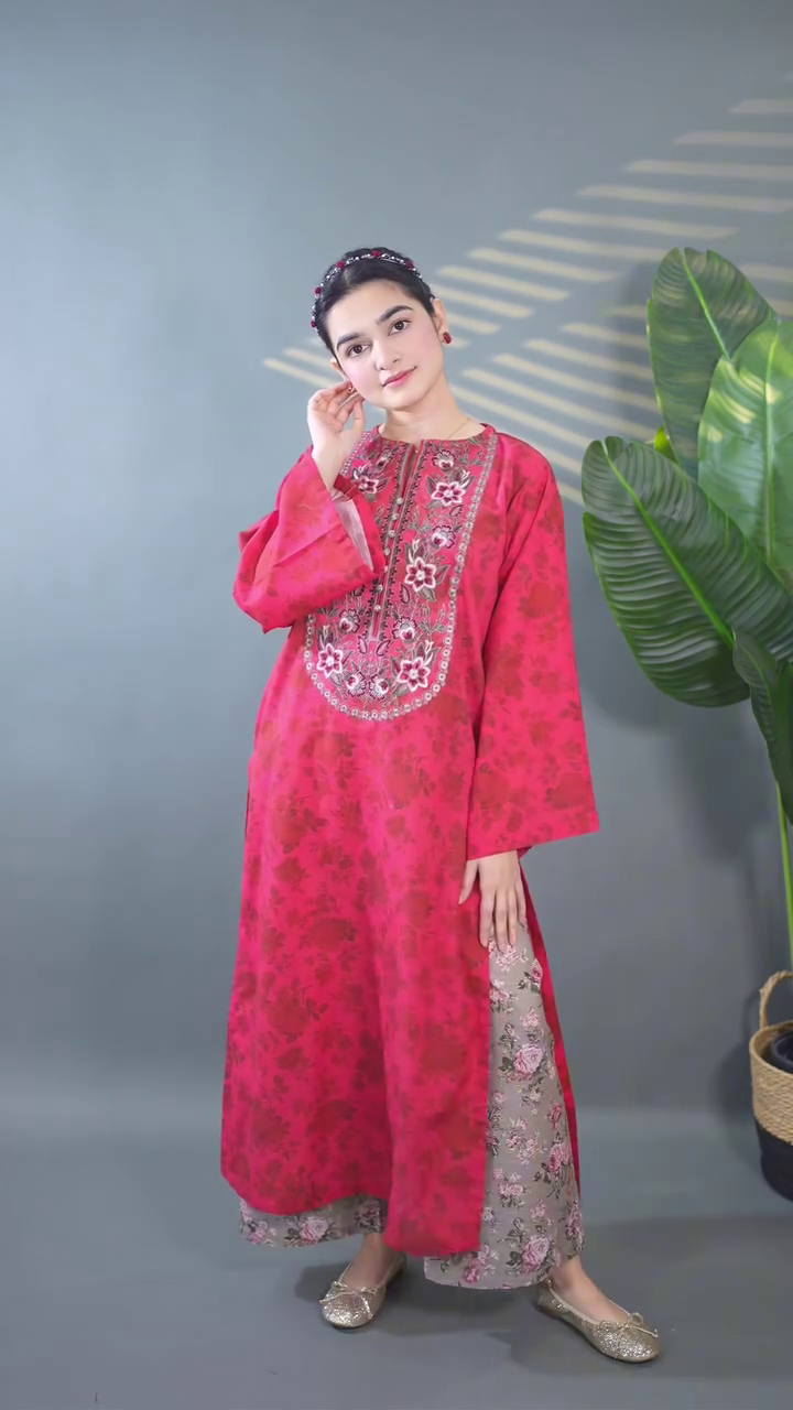 Elegant Pink Embroidered Kurta Set – Graceful Everyday Ethnic Style