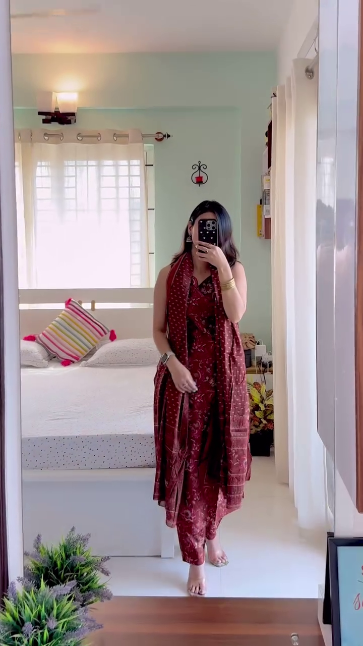 Classic Black Printed Suit – Timeless Ethnic Elegance