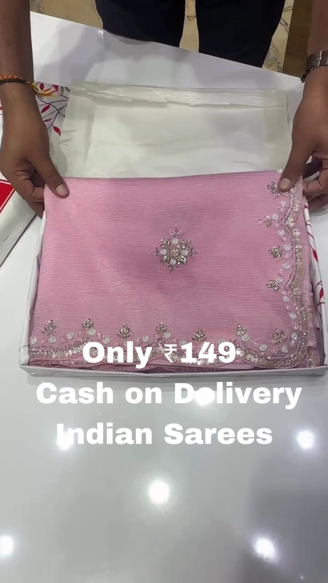 Elegant Pink Designer Saree – Premium Look at Budget Price