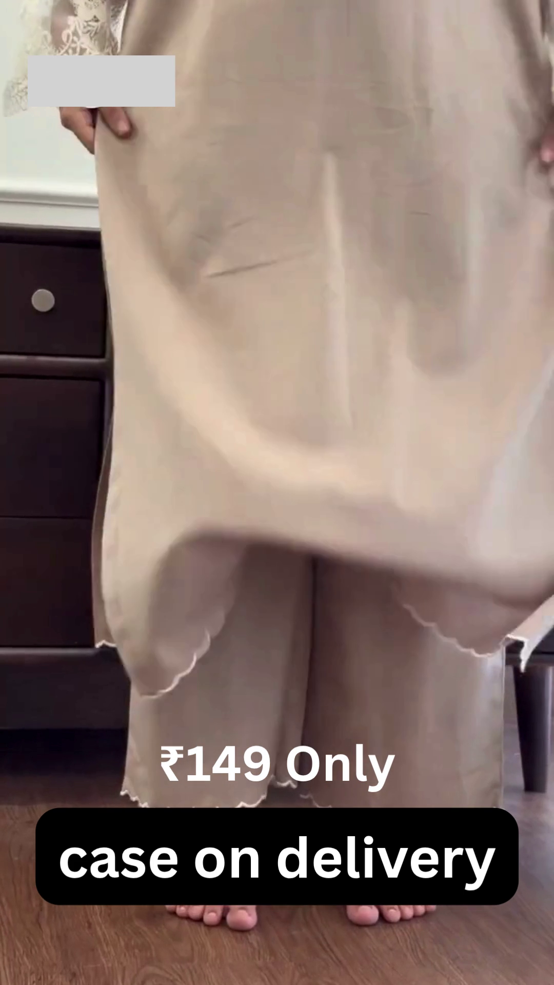 🤎 Minimal Elegance – Beige Co-ord Kurta Set