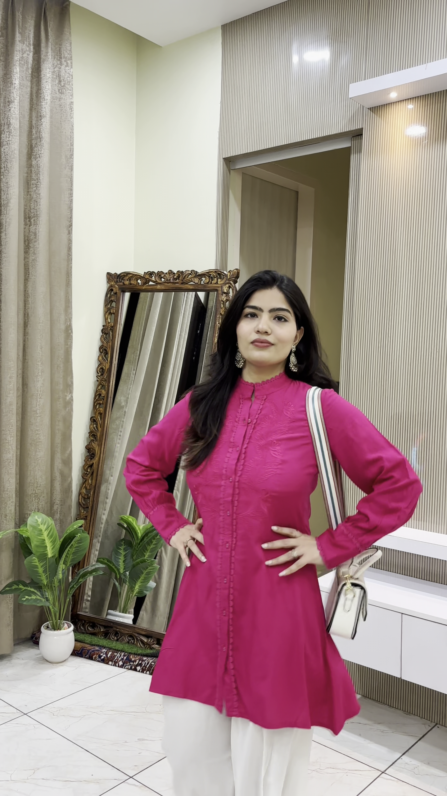 🖤 Classic Elegance – Black Kurta with Printed Dupatta