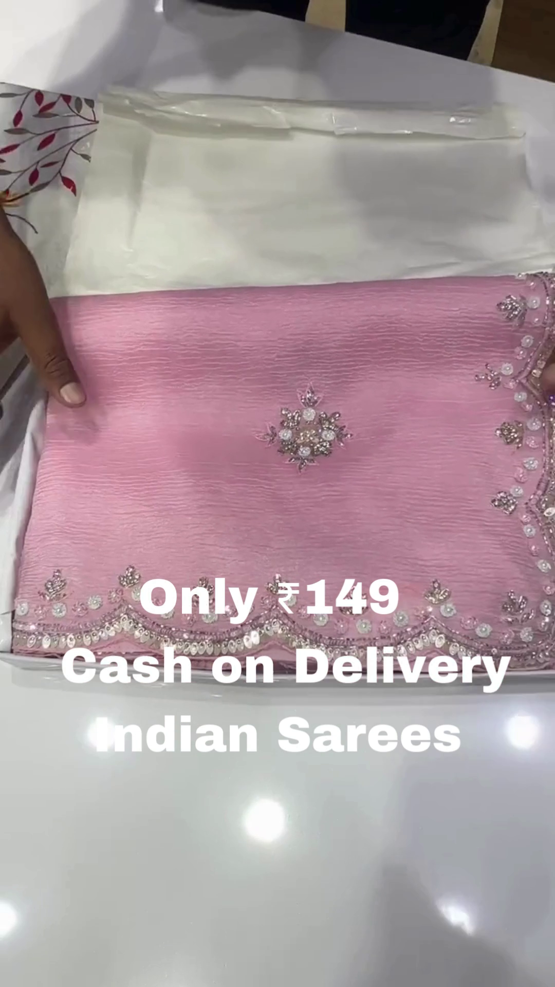 Elegant Pink Designer Saree
