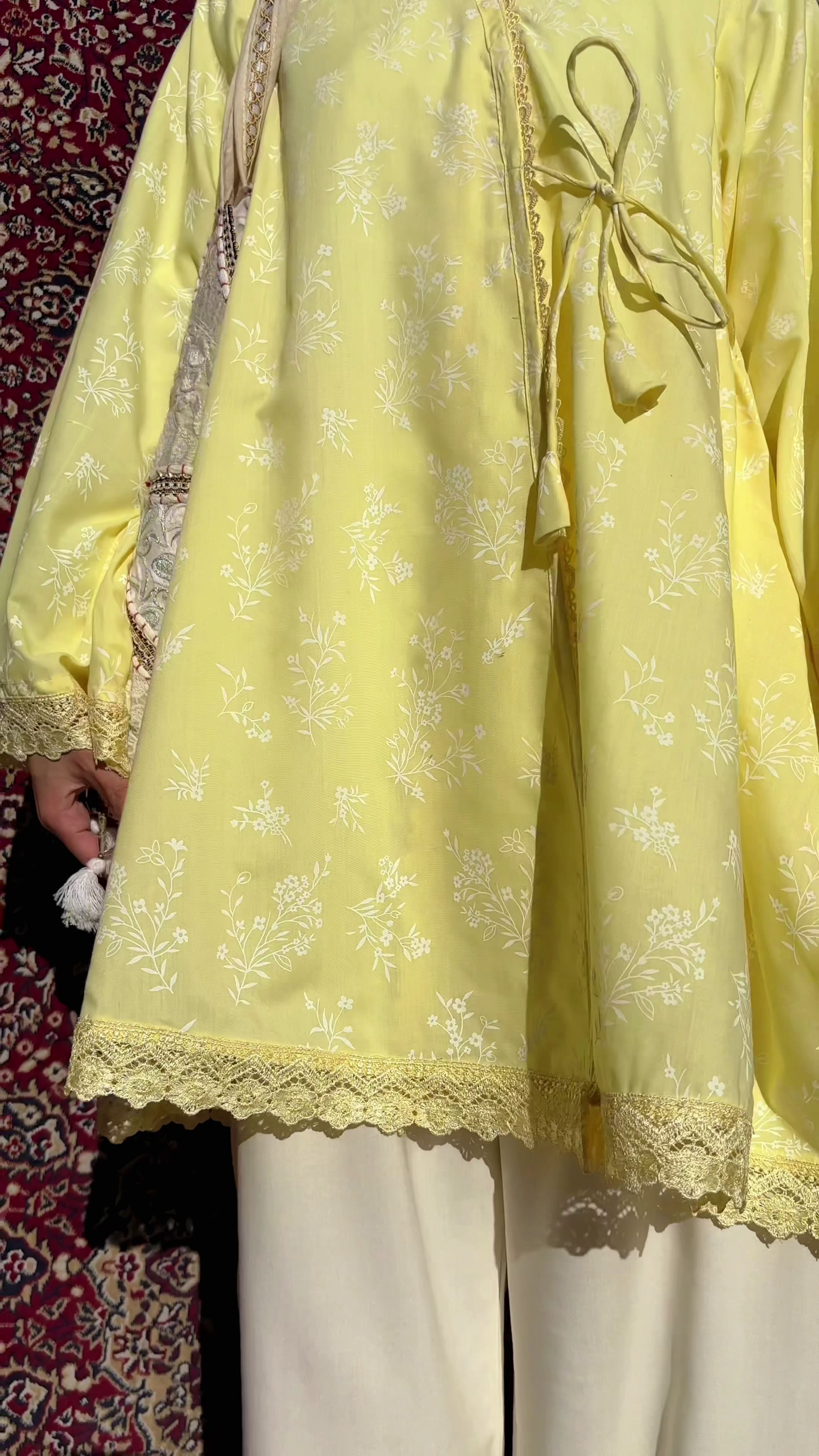 Sunshine Yellow Printed Kurta – Fresh & Feminine Summer Vibes