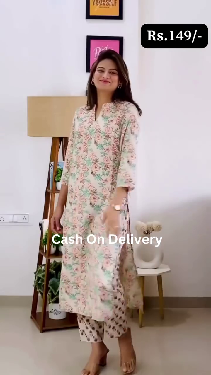 Minimal Grace – Everyday Blue Kurta Set