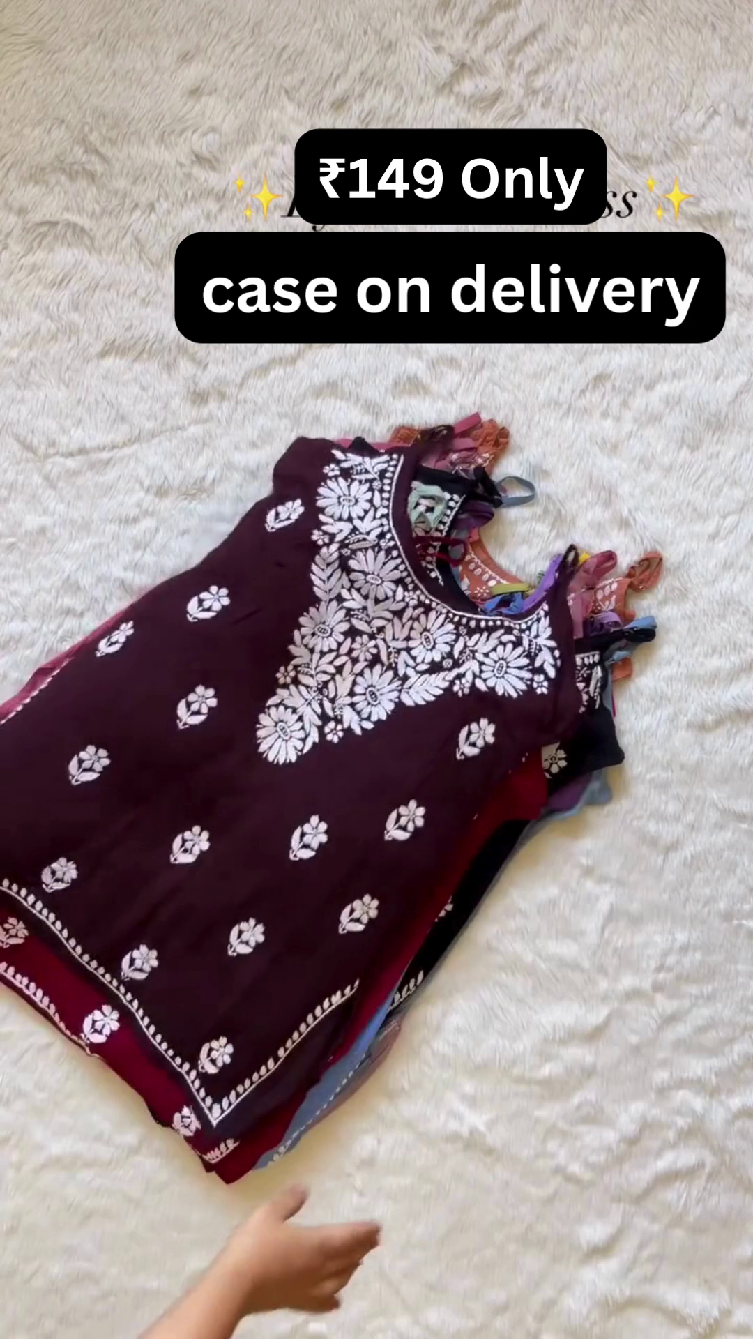 Stylish Sleeveless Chikankari Kurtis – Budget Fashion Picks ✨