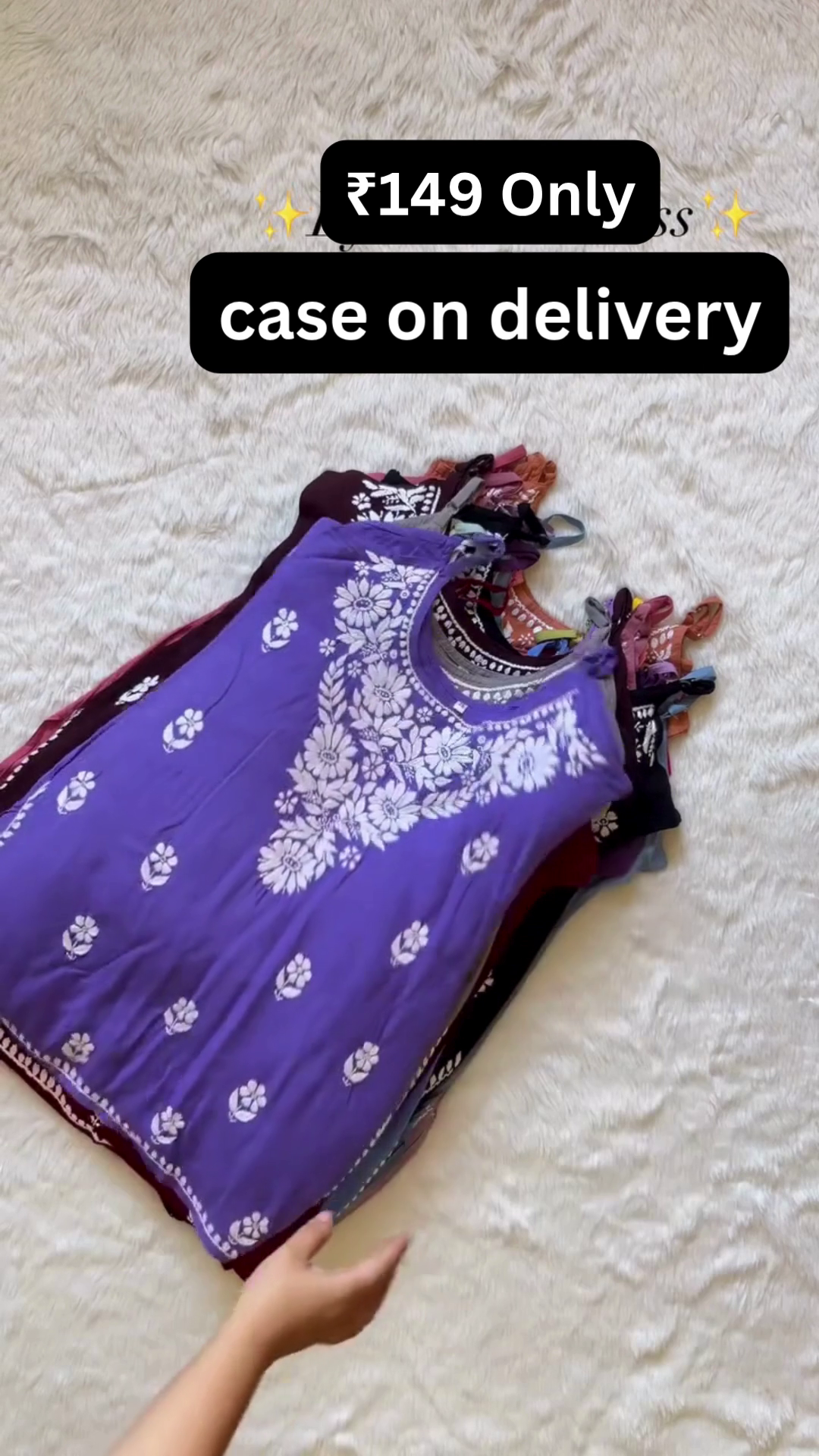 Stylish Sleeveless Chikankari Kurtis – Budget Fashion Picks ✨