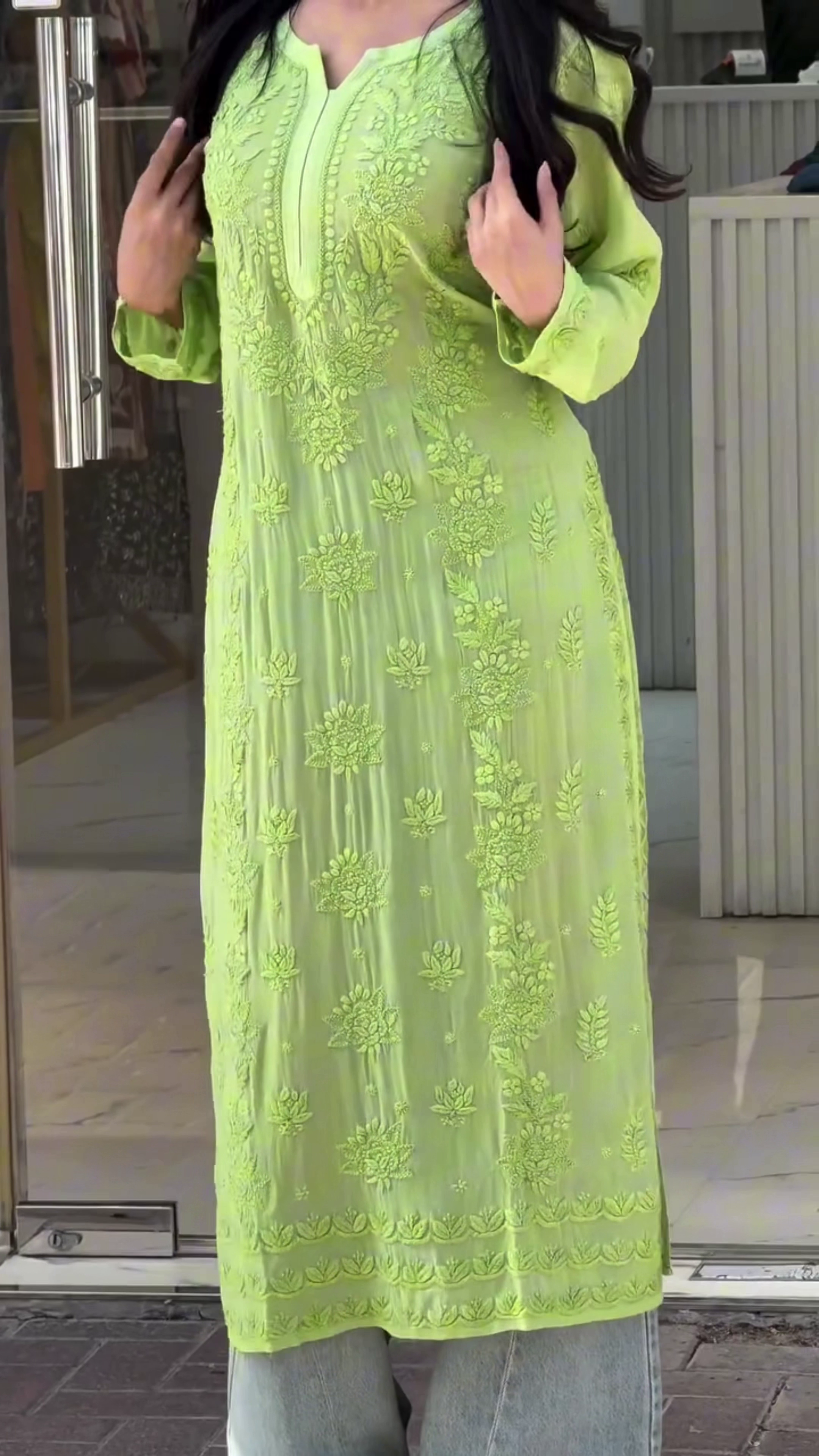 Elegant Blue Embroidered Kurti – Simple & Graceful Everyday Wear 💙