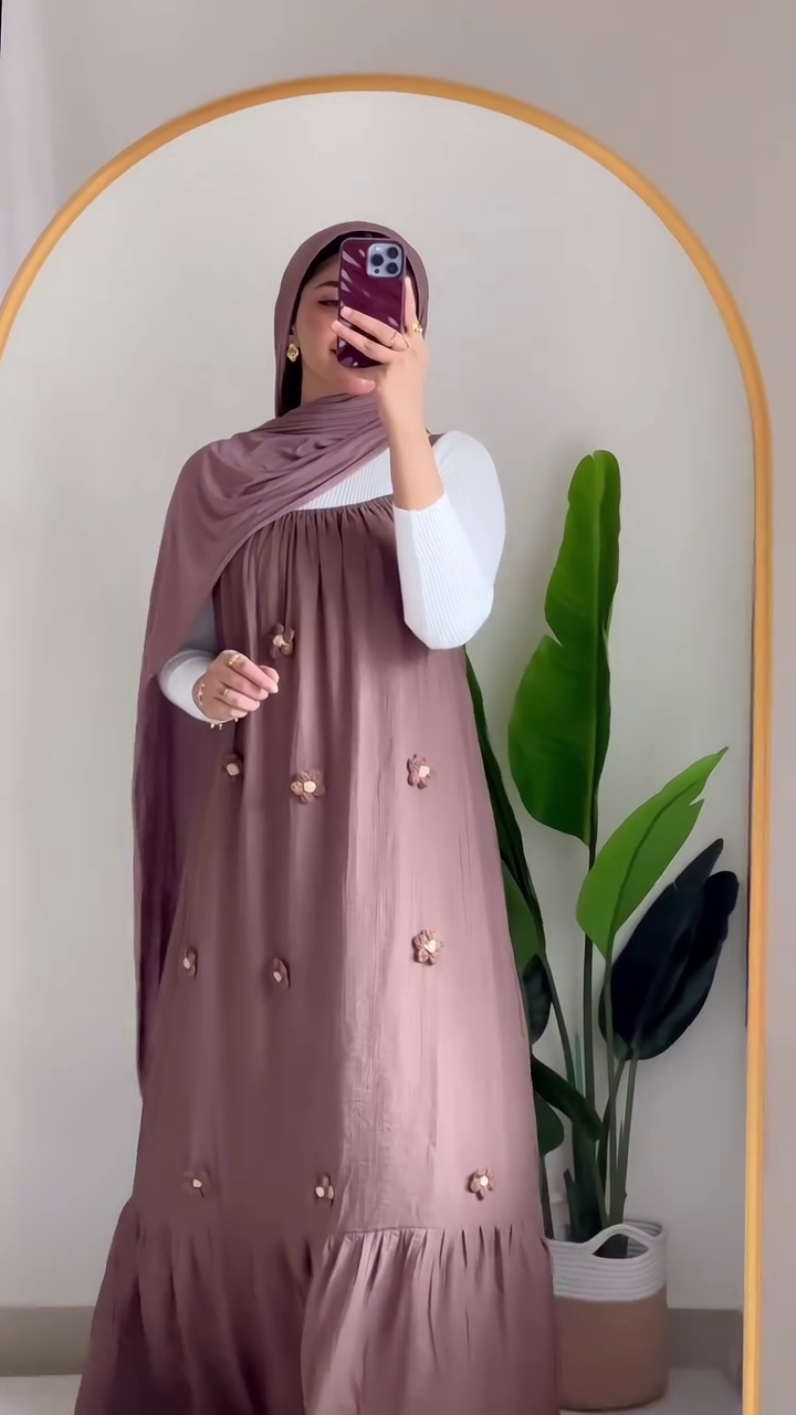 Lime Green Floral Maxi Dress with Dupatta – Fresh & Trendy 🌿