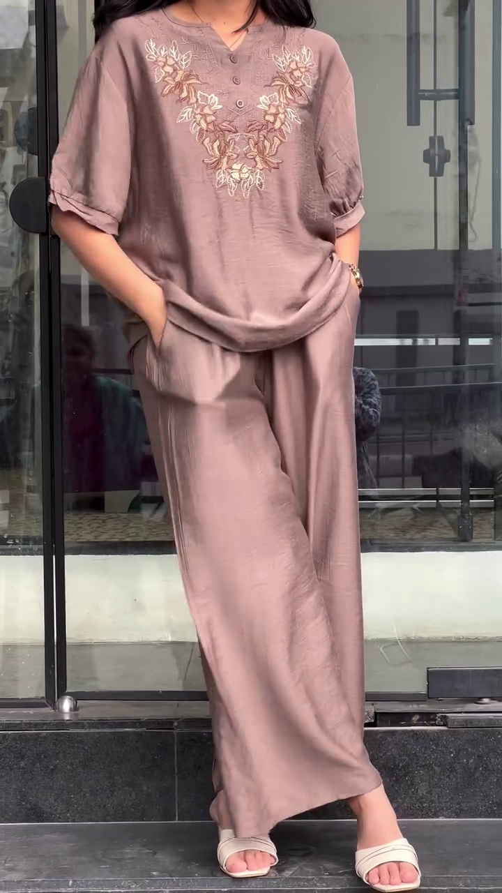 Elegant Coffee Co-ord Set – Minimal Chic Style 🤎