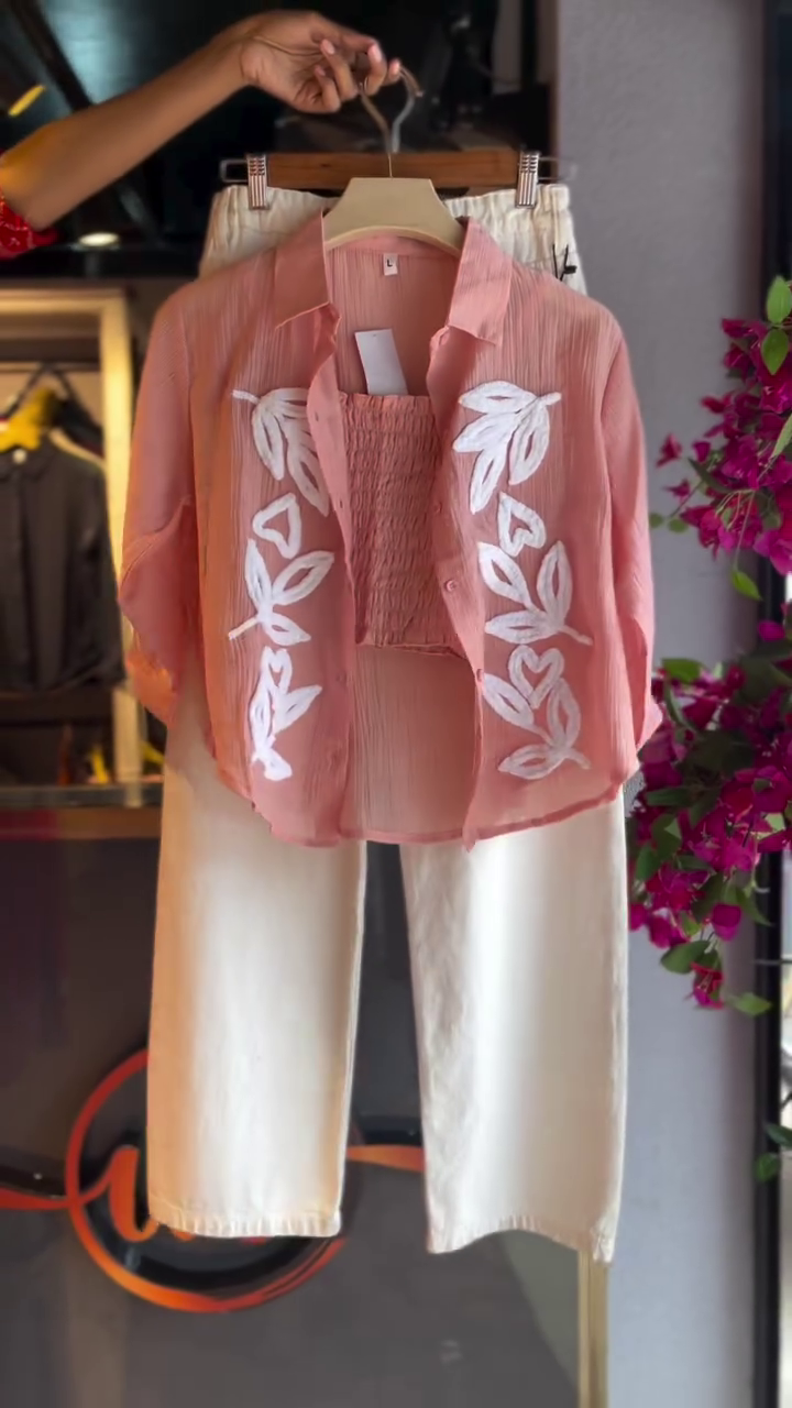 Peach Summer Co-ord Set – Cute & Comfy Vibes 🍑