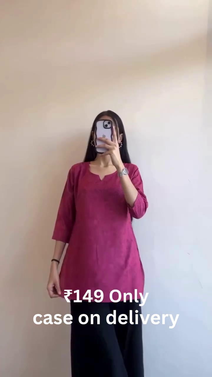 Hot Pink Daily Kurti – Simple Yet Stylish 💗