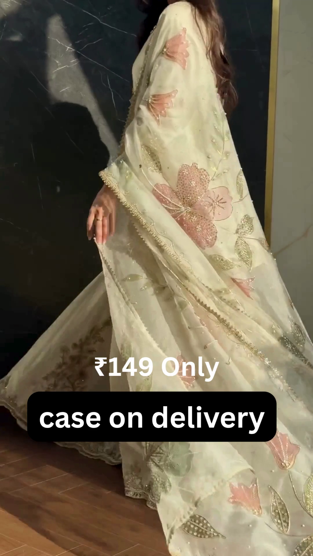 Royal Ivory Embroidered Lehenga – Pure Elegance ✨👑