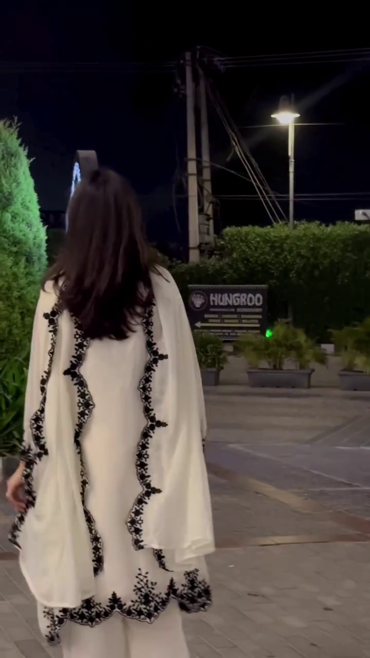 White & Black Contrast Suit – Modern Ethnic Vibes 🤍🖤