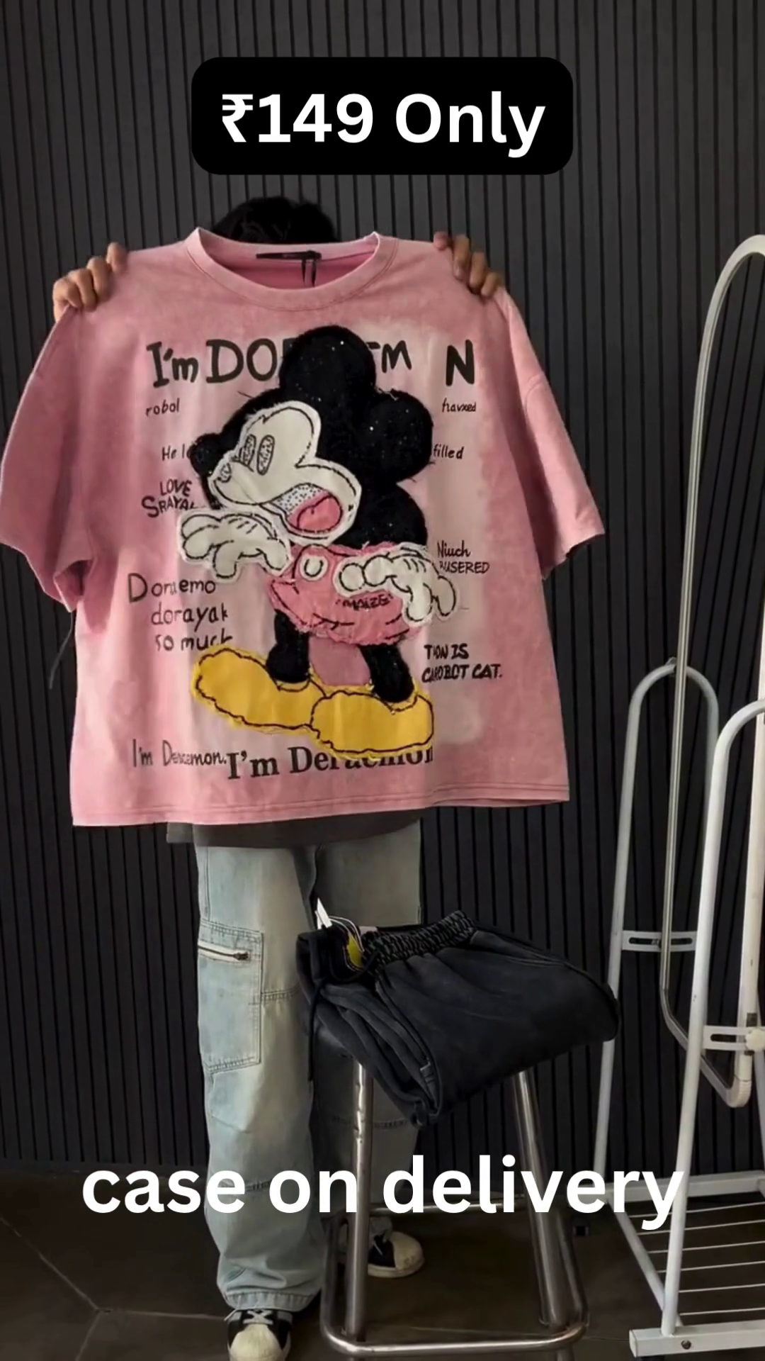 Trendy Cartoon Printed Oversized T-Shirt