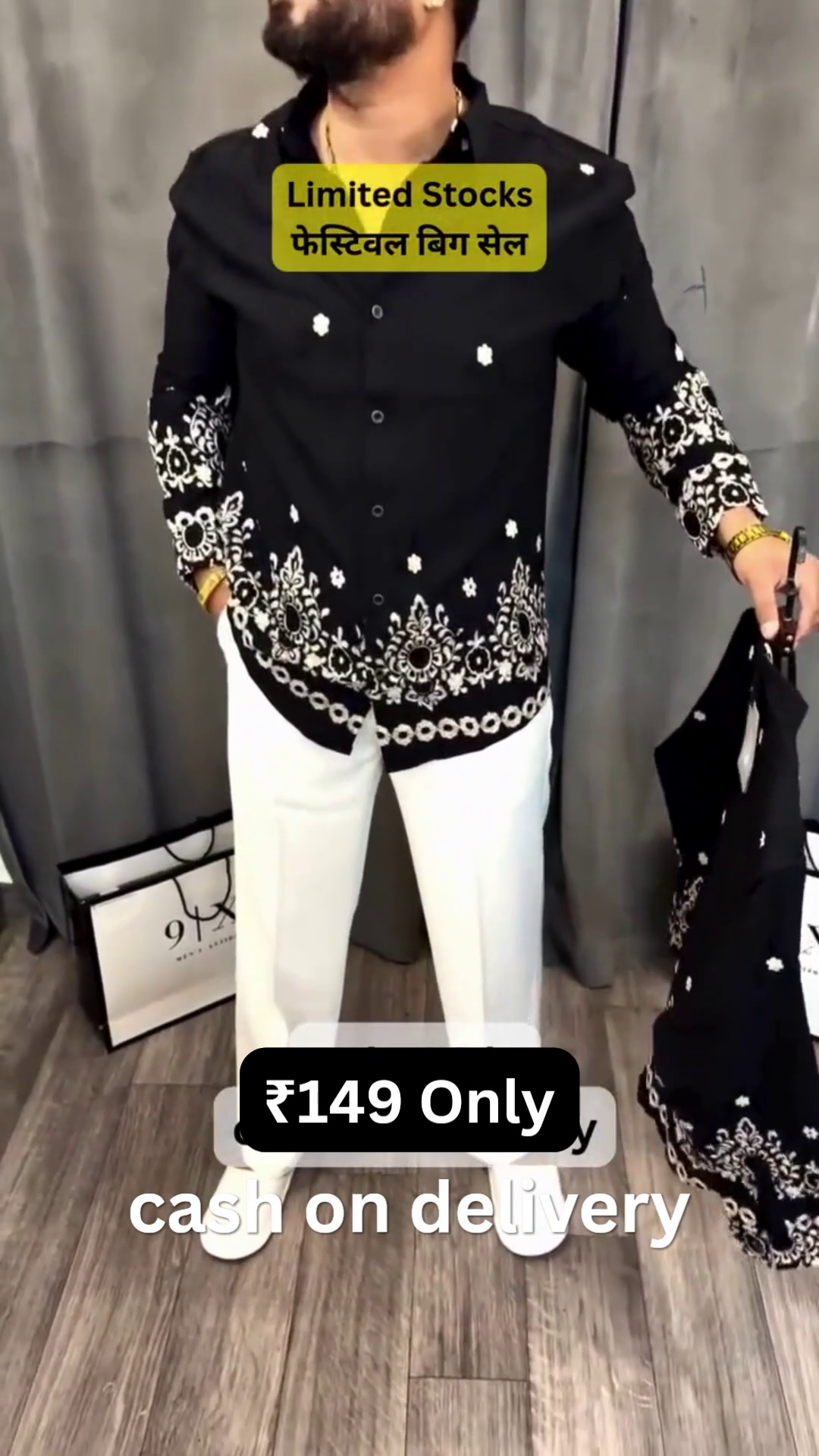 🔥 Festive Vibes On Point – Stylish Printed Shirt for Men 🔥