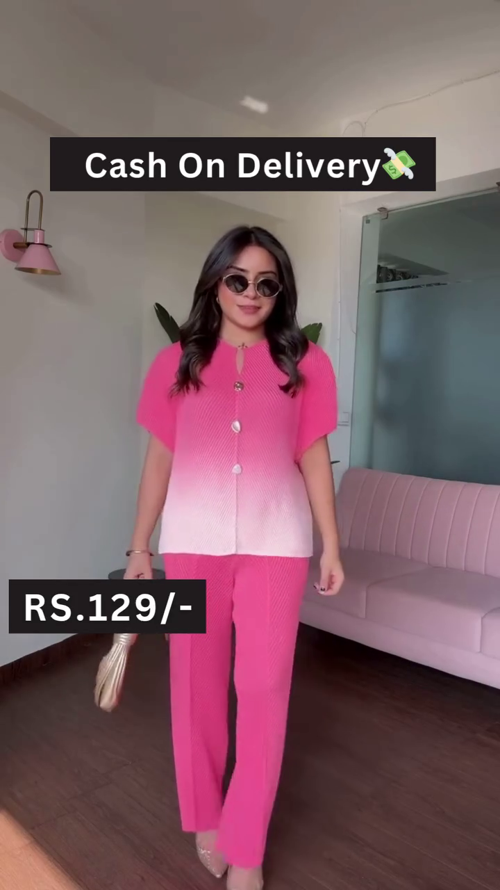 Stylish Pink Co-ord Set – Trendy Everyday Fashion